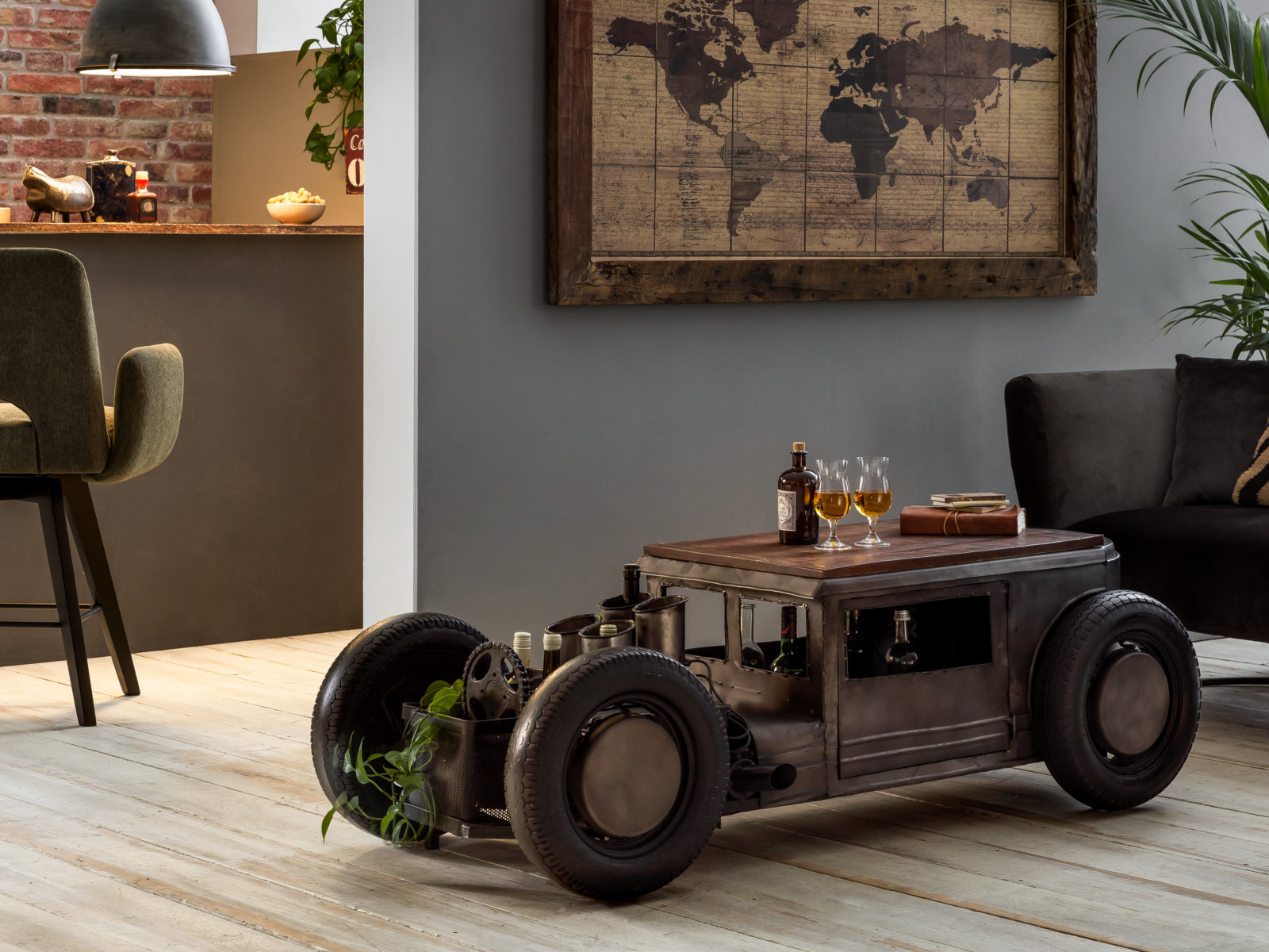 Couchtisch Car Metall 160x50x65 Ambiente