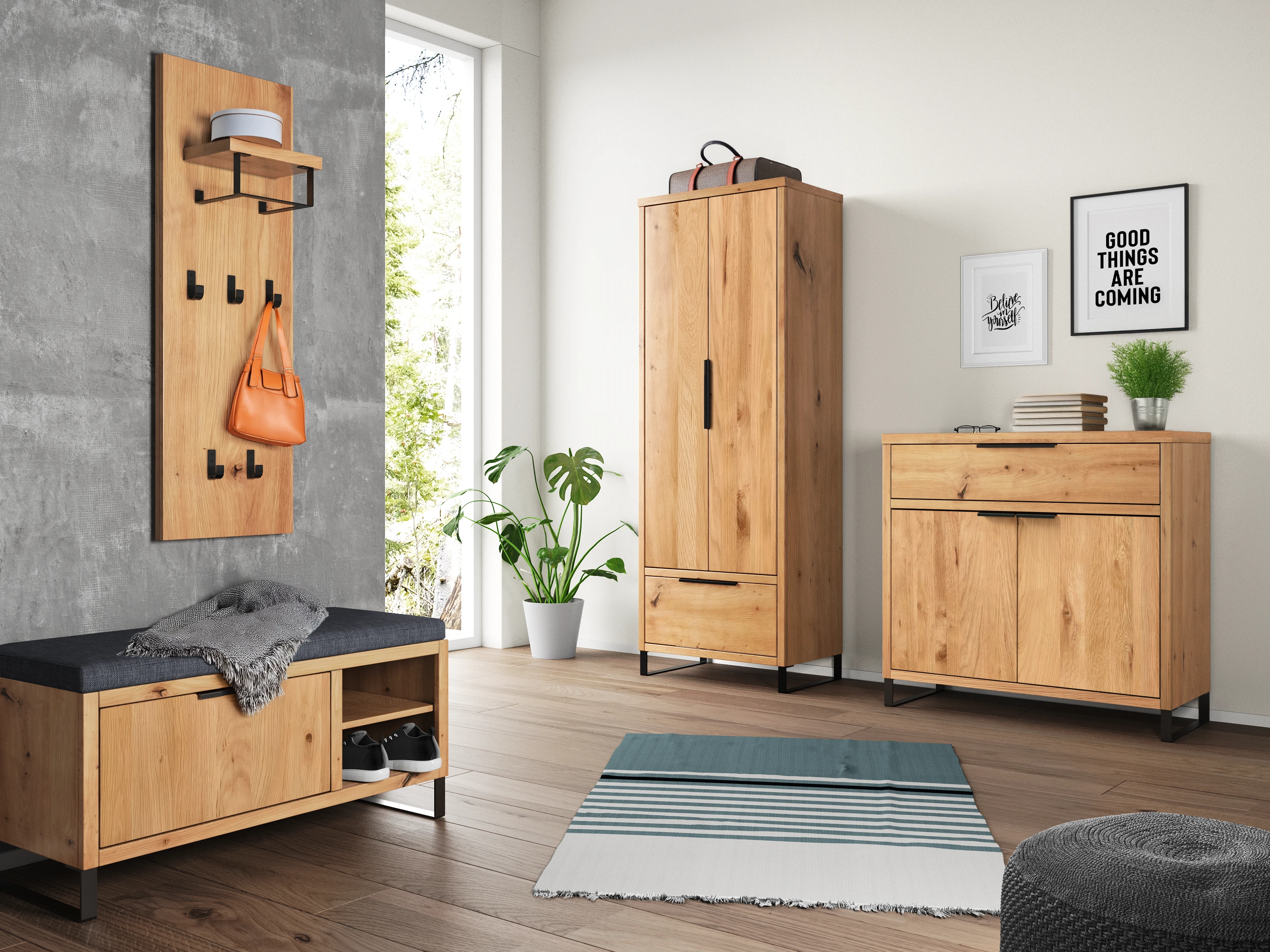 Flurmöbel Set Sydney Wildeiche