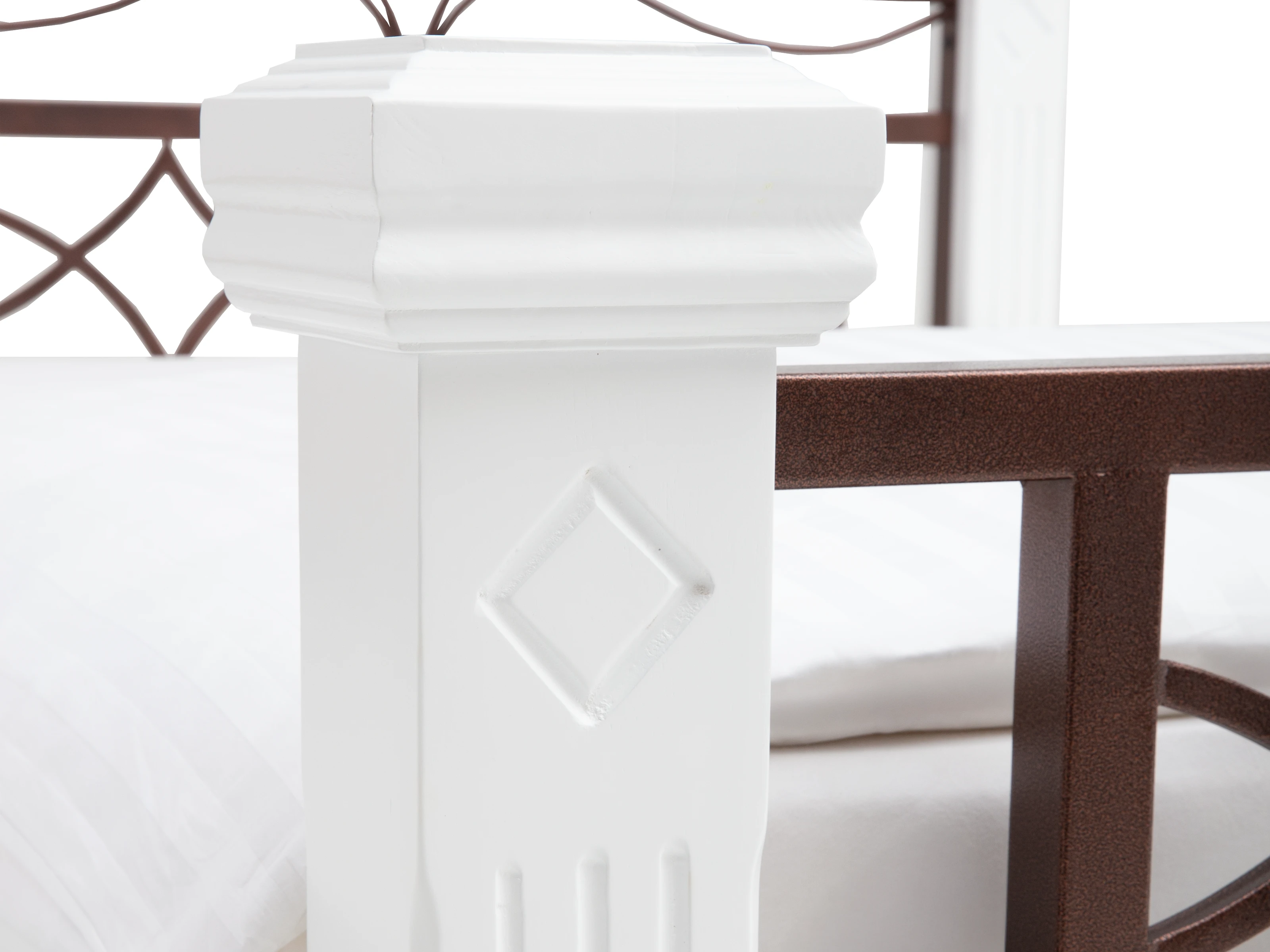 Bett Byzanz 200x200 weiß