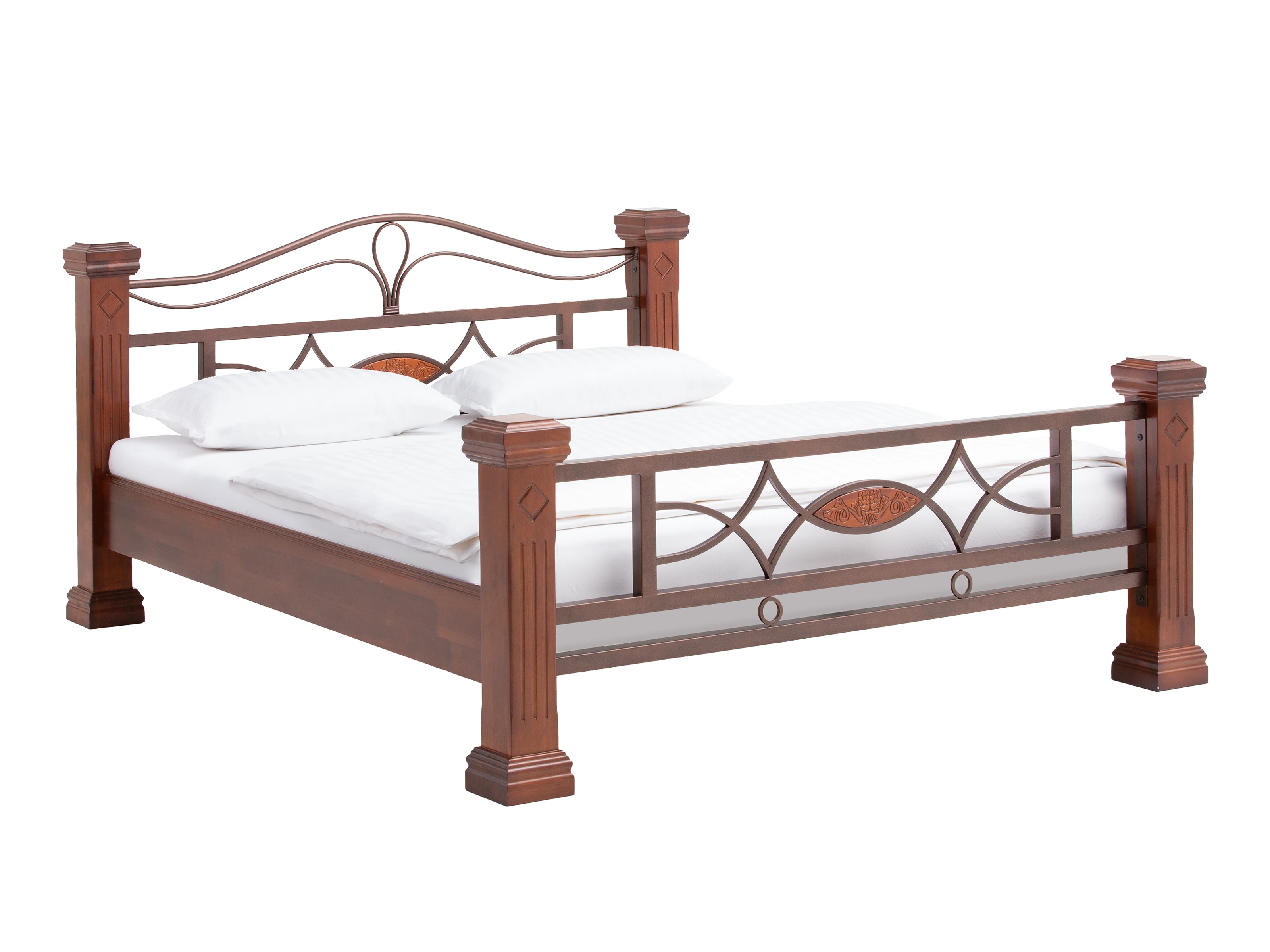 Bett Byzanz 200x200 braun