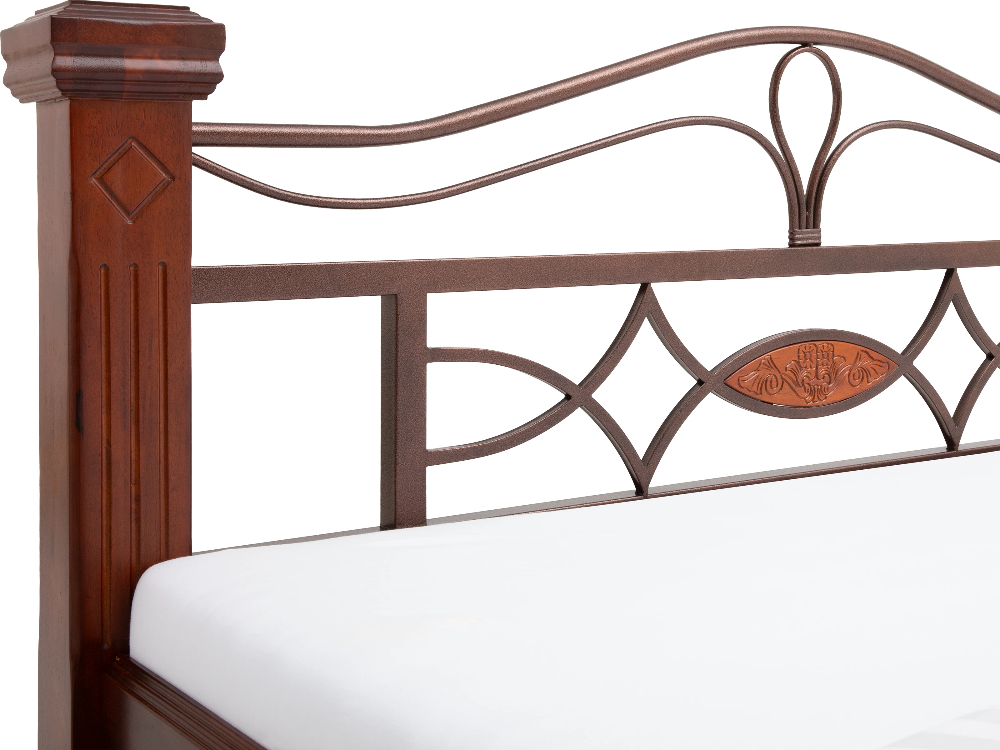 Bett Byzanz 200x200 braun