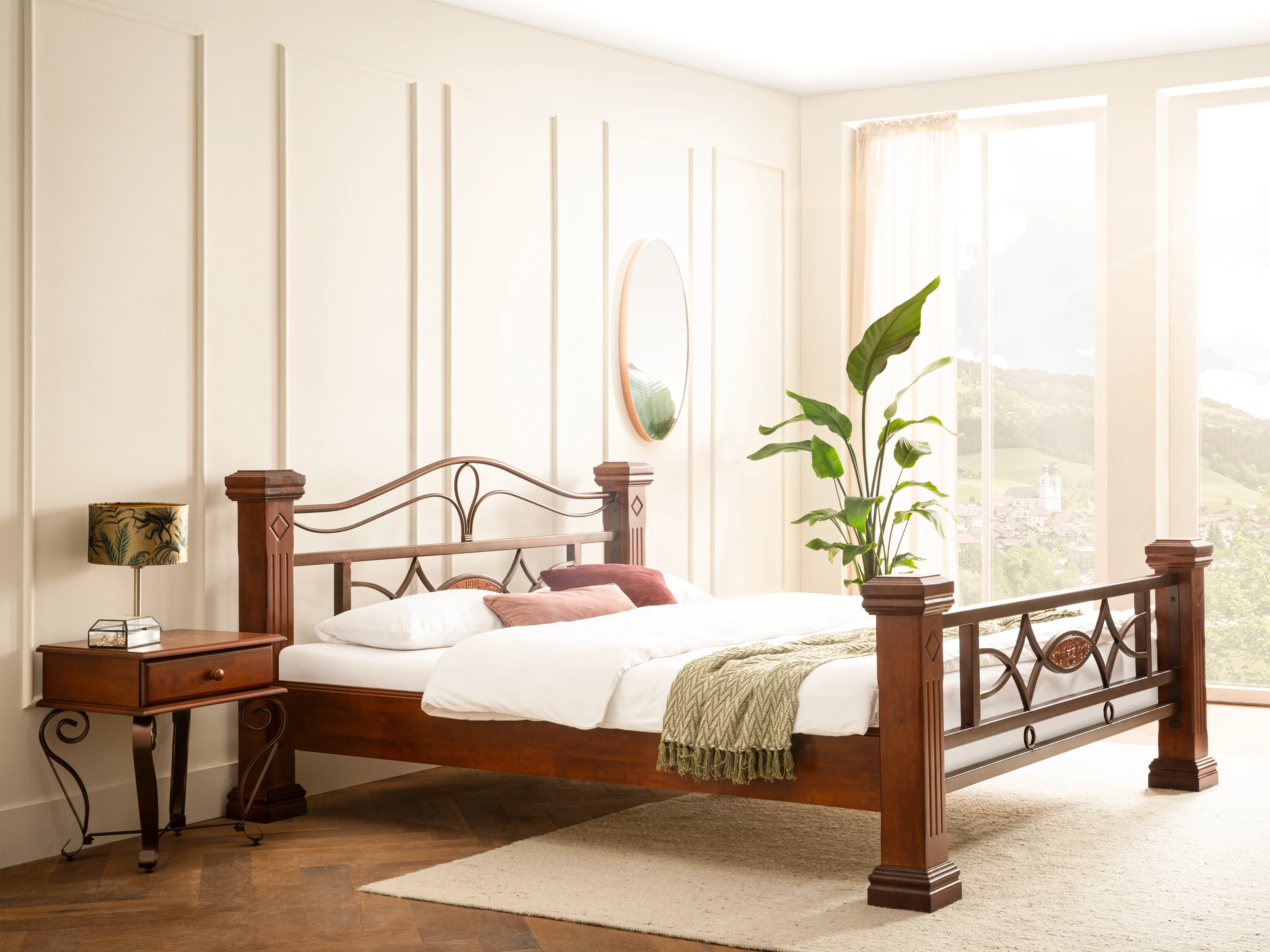 Bett Byzanz 200x200 braun