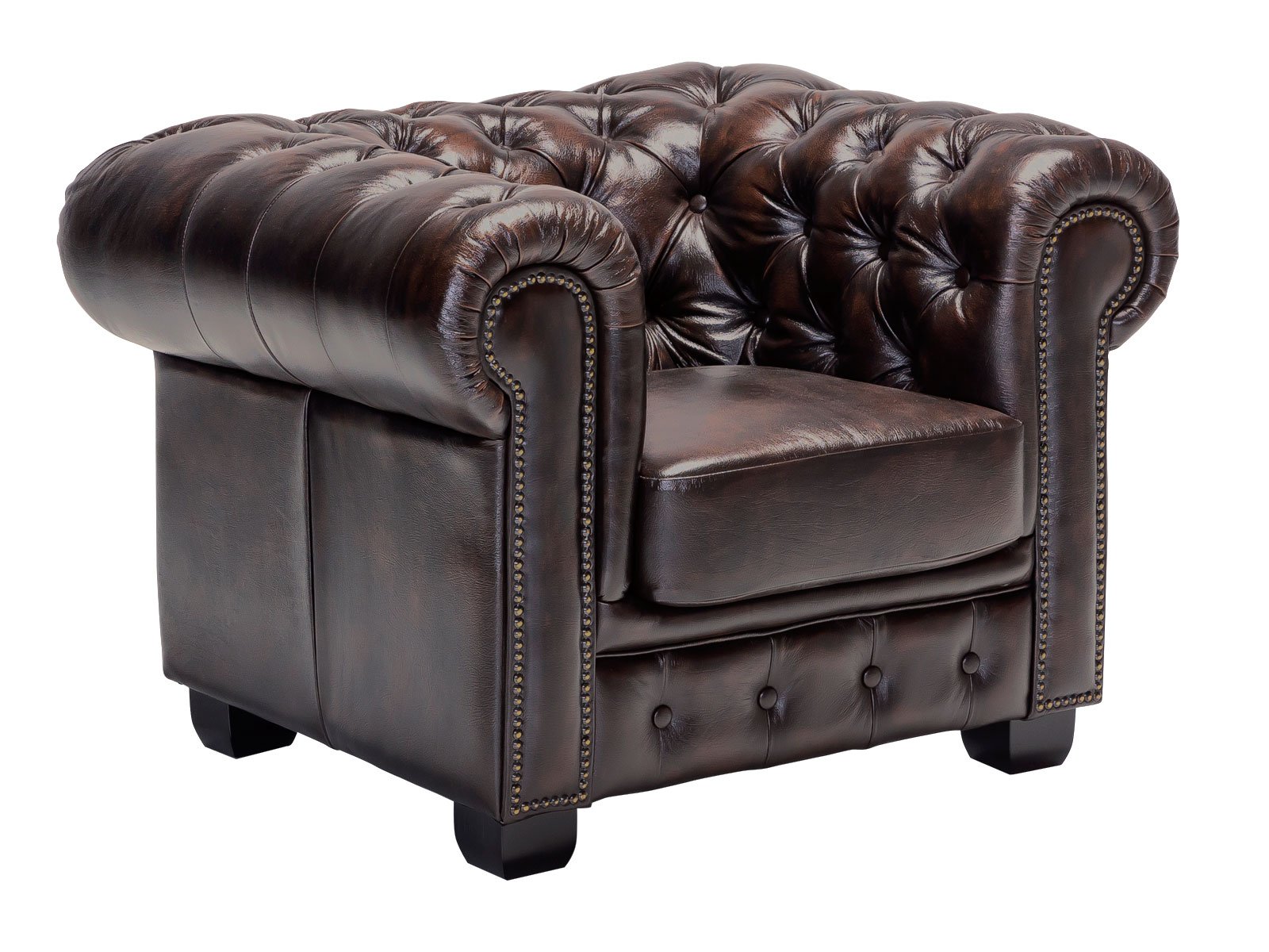 Sessel Chesterfield Echtleder
