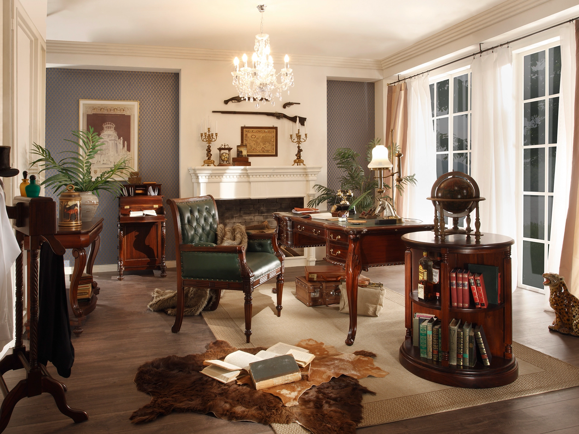 Holz-Bilderrahmen Cambridge A4, natur lackiert, schmaler Rahmen mit weißem Passepartout, freigestelltes Produktfoto