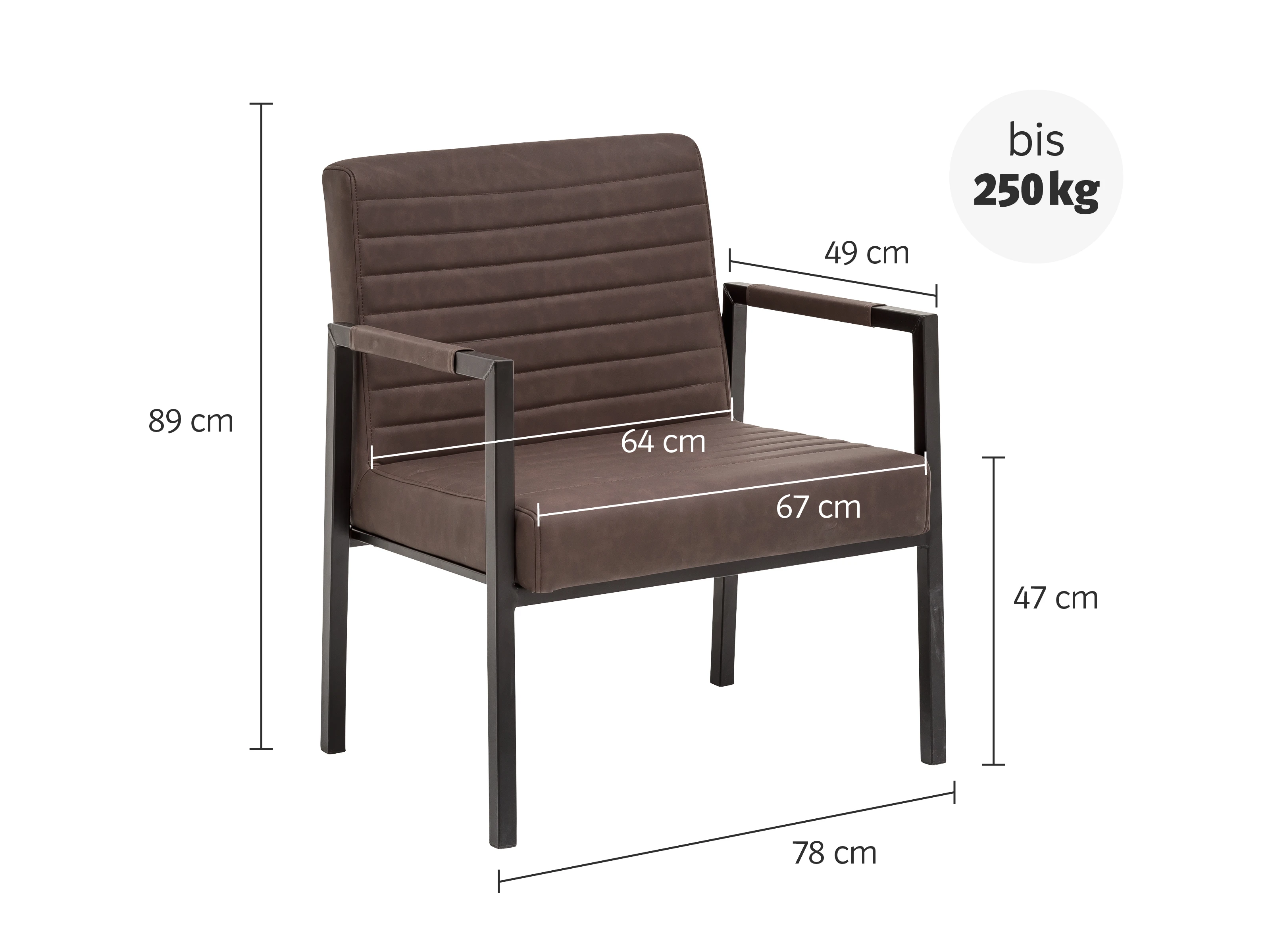 Armlehnstuhl XXL Wellington