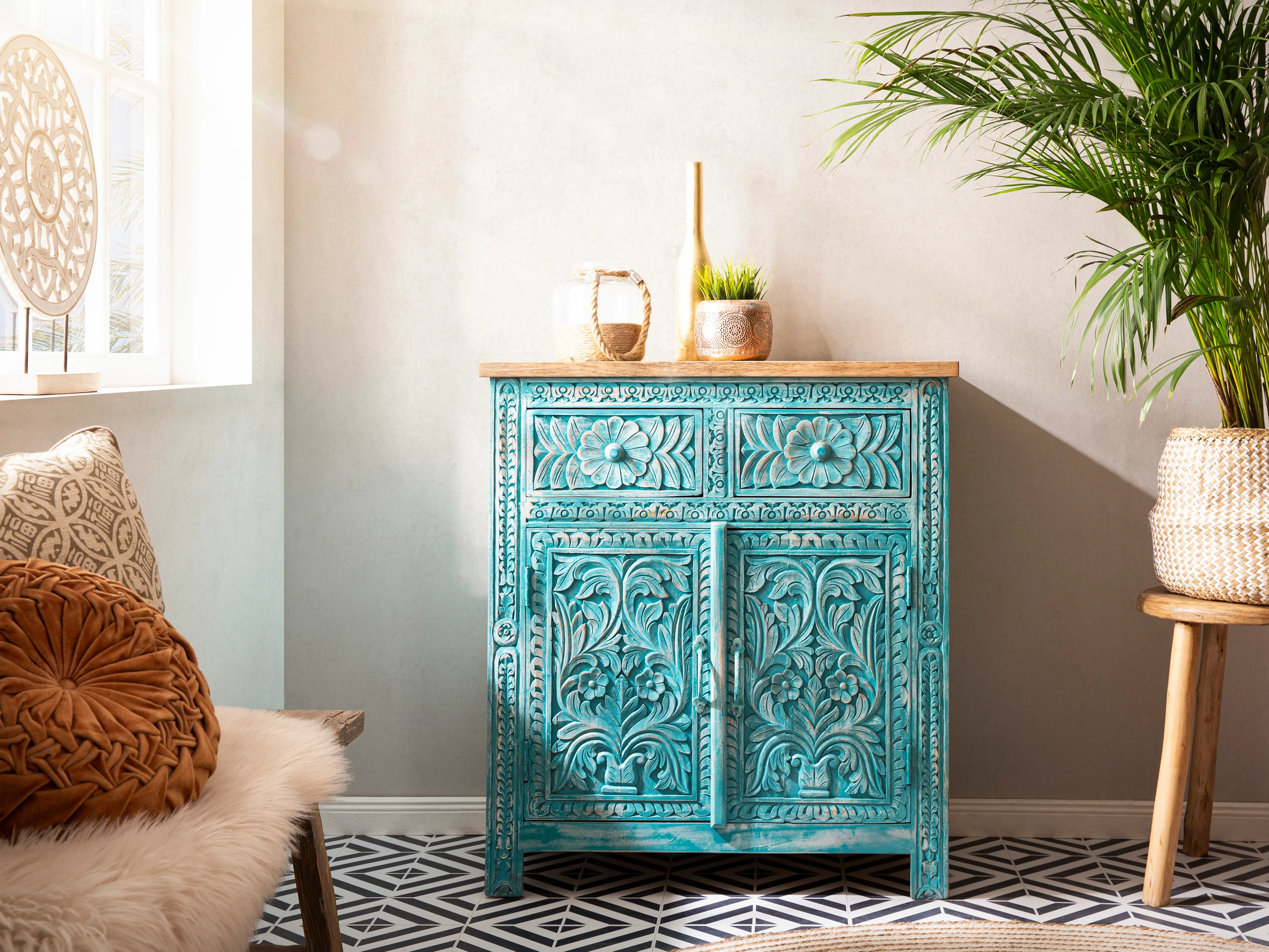 Kommode Santa Cruz blau