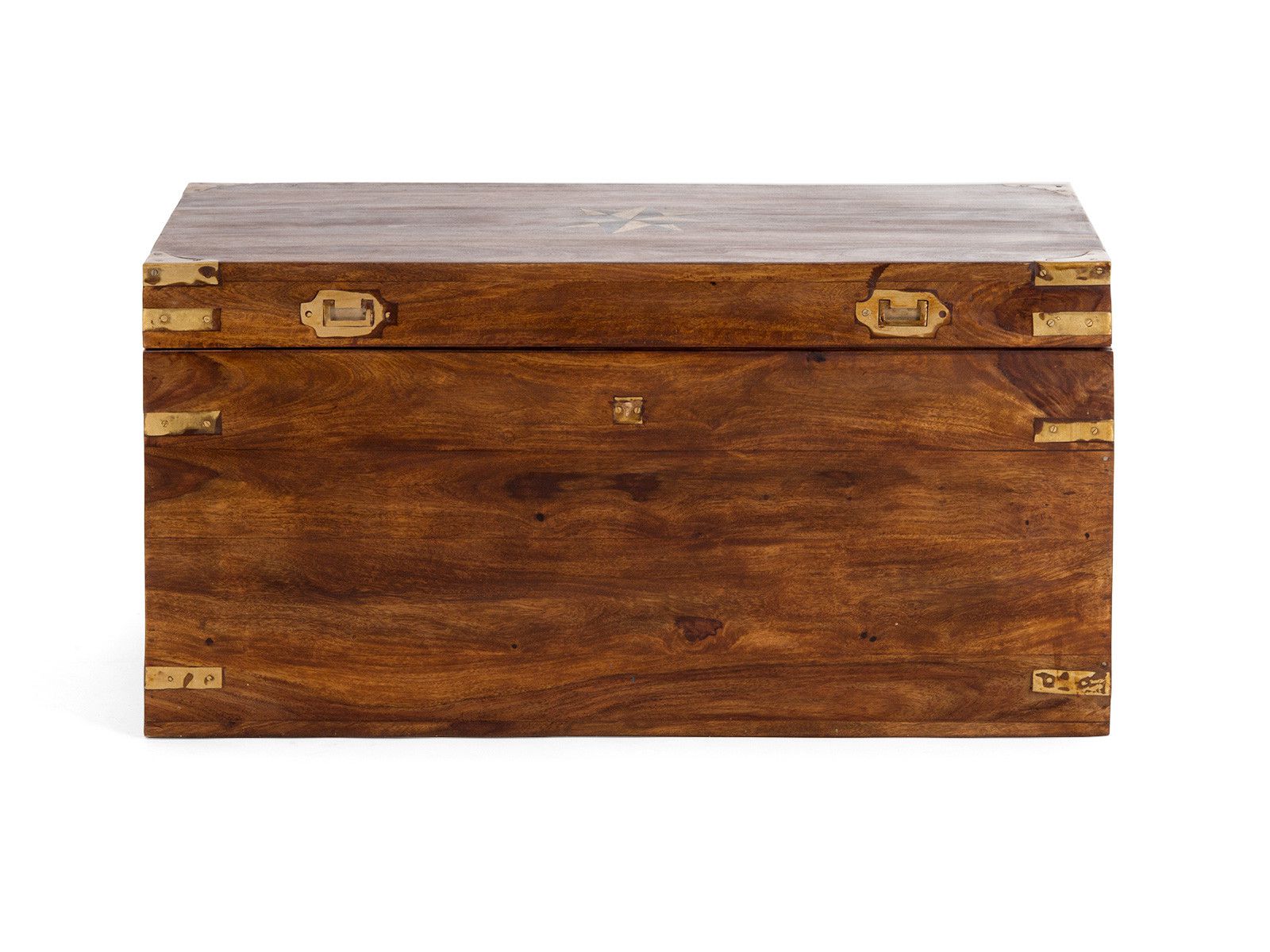 Truhe Merlin II 87 x 45 x 48 cm Holz - Palisander 87x45x48